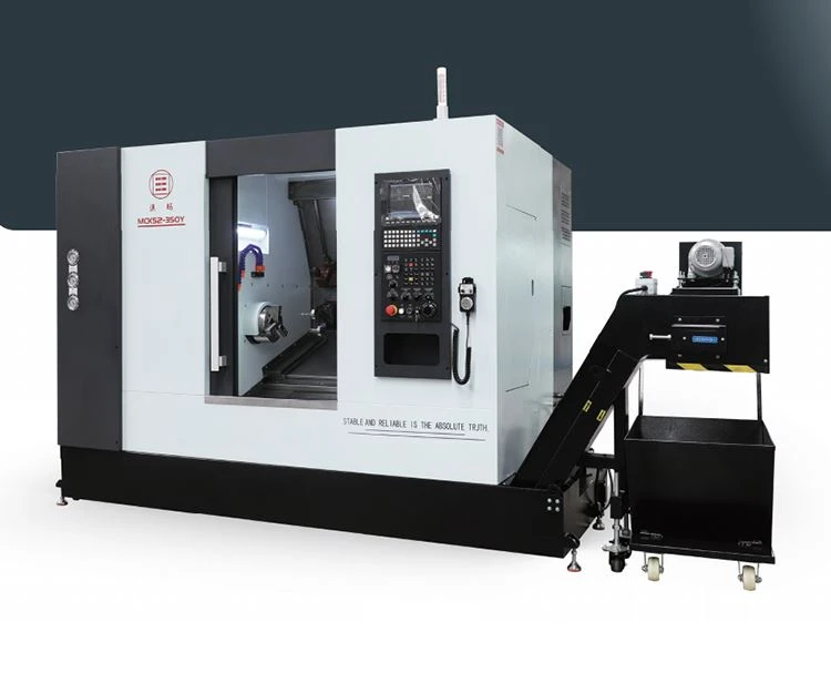 Schrägbett-CNC-Dreh- und Fräsmaschine mit angetriebenem Revolver